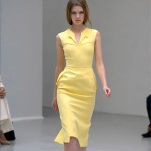 Roland mouret yellow dress Clearance